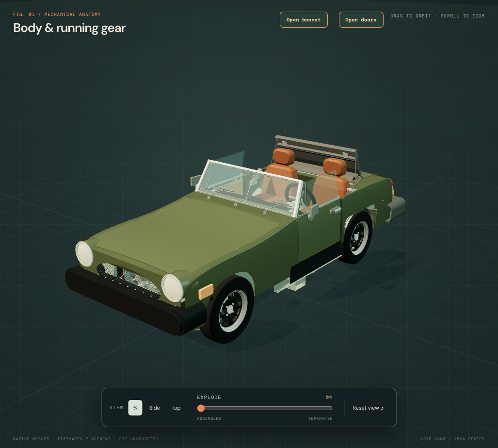 Whole-car model after the wing and door junction correction