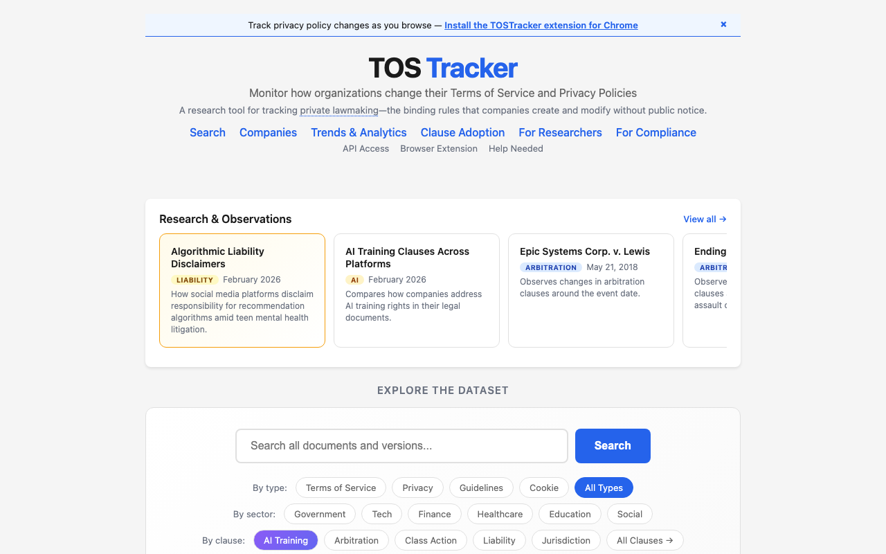 TOSTracker