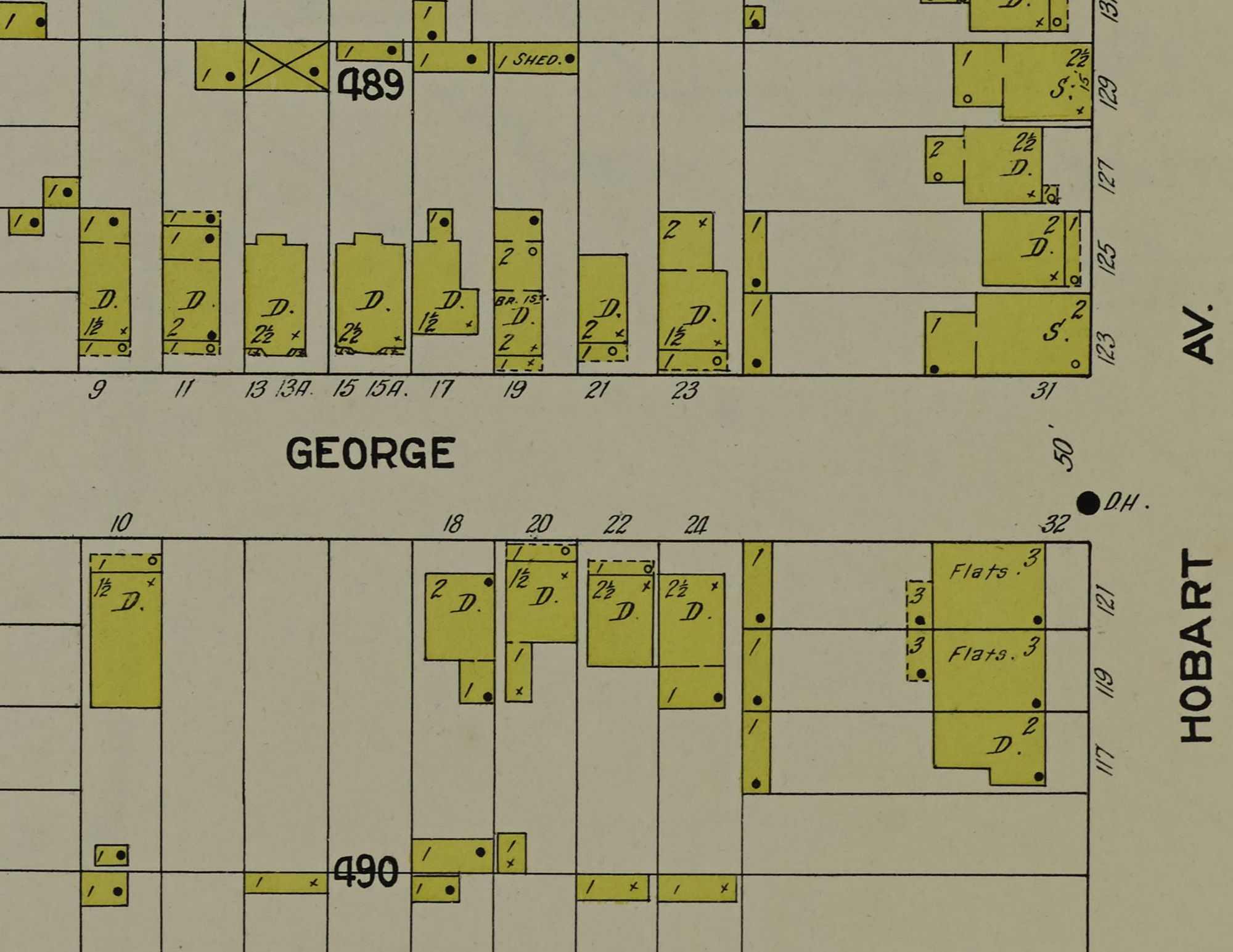 Historical insurance map for 21 George Street, Bayonne
