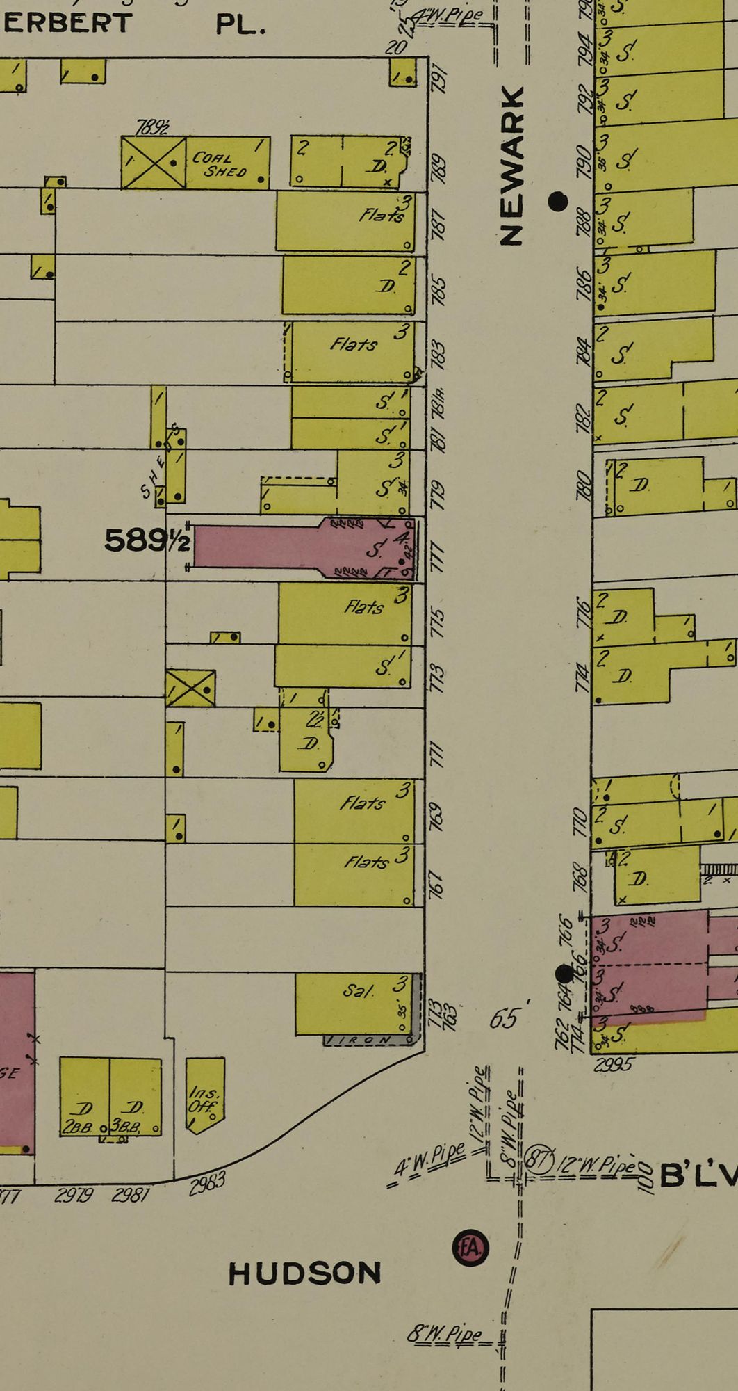 Historical insurance map for 775 Newark Avenue, Jersey City