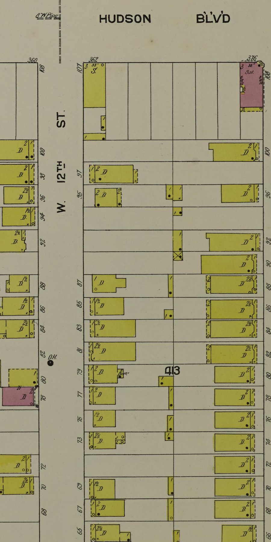 Historical insurance map for 83 West 12th Street, Bayonne