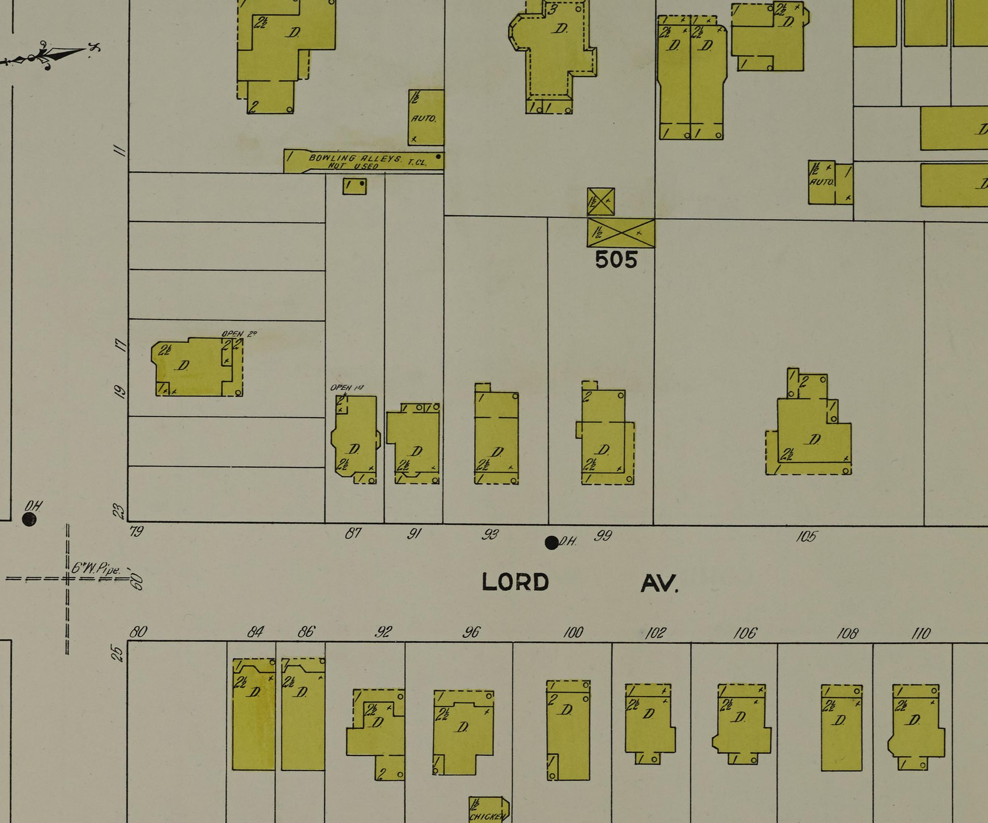 Historical insurance map for 87 Lord Avenue, Bayonne