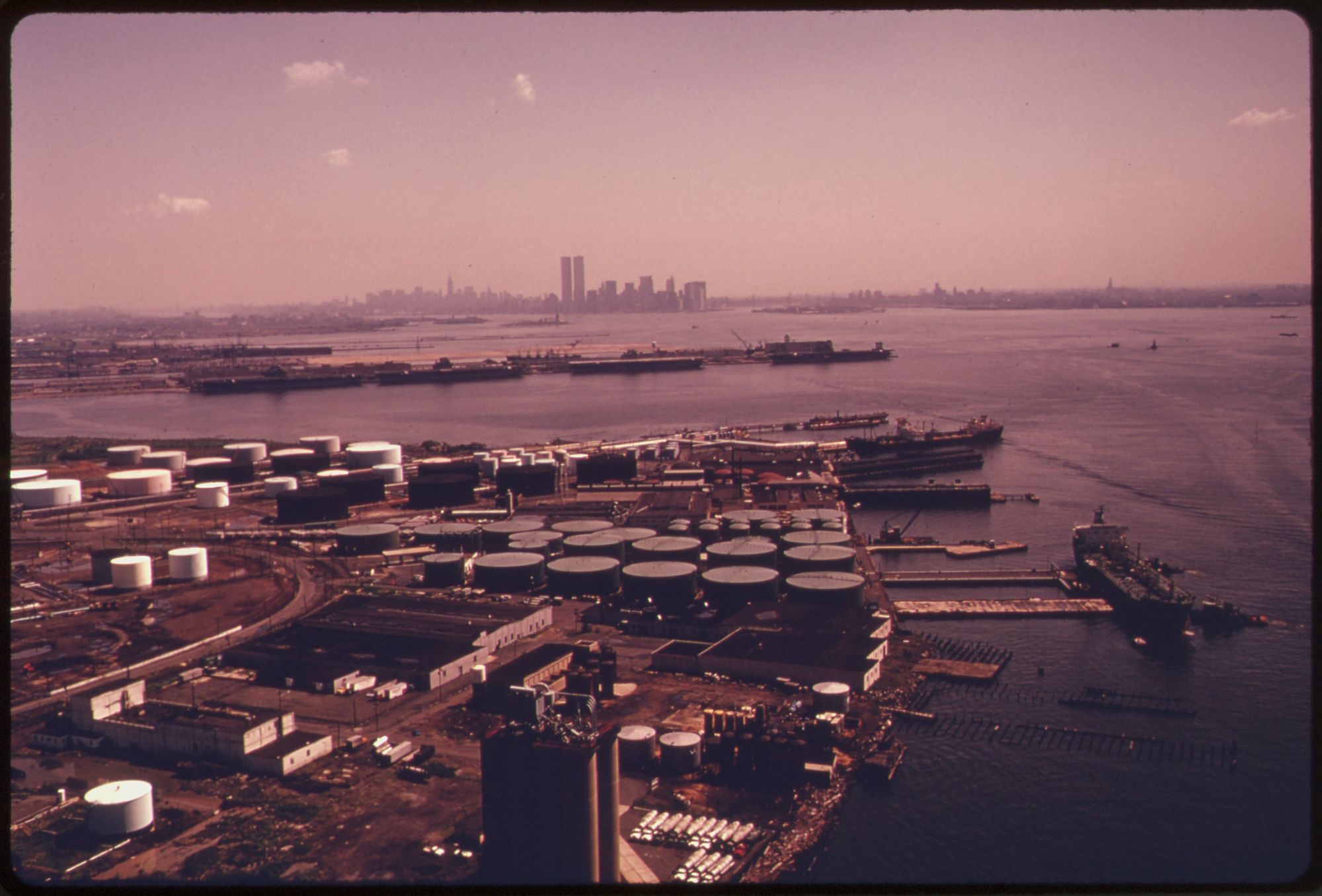 Place image for Bayonne industrial waterfront; exact refinery ownership not identified