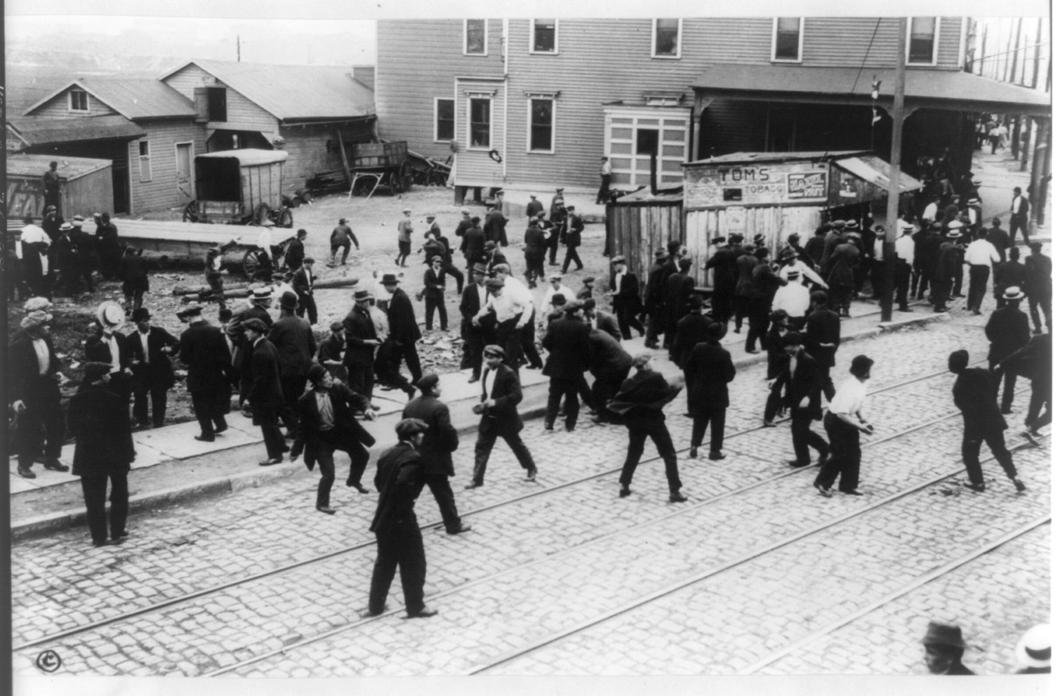 Place image for Standard Oil strike, Bayonne; exact street and refinery building not identified