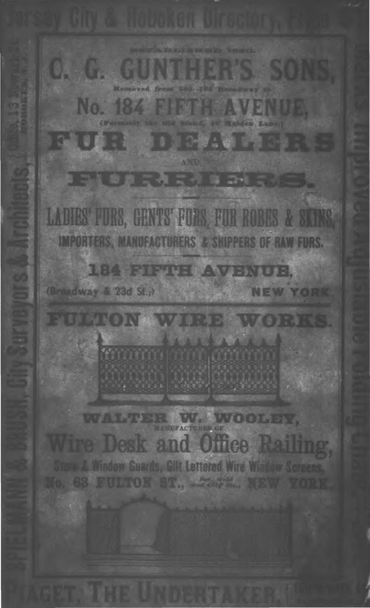 Jersey City and Hoboken directory, 1880–1881, Dennis Lahey entry