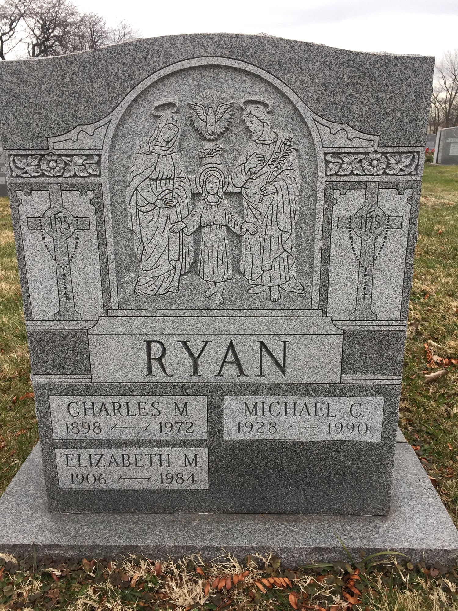 The Ryan monument at Holy Name Cemetery, Jersey City